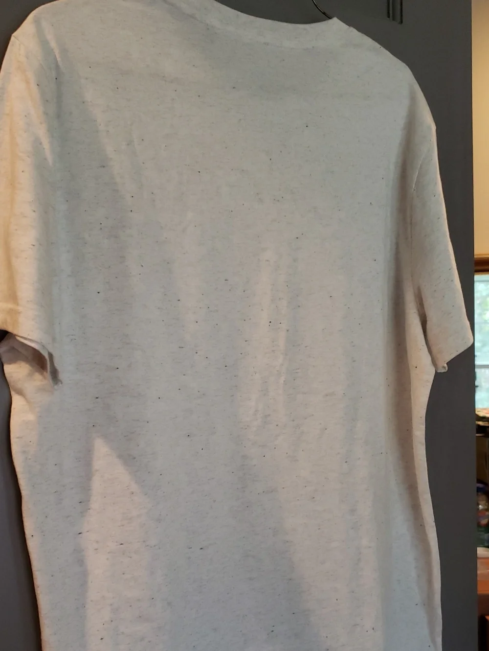 Banana Republic White Short-Sleeve Tee with Navy Motorcycle Graphic